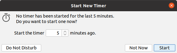 Time tracking software - smart timing reminder