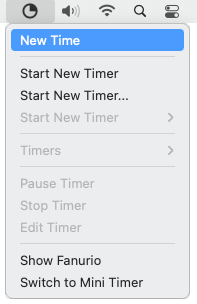 Time tracking software - Dock icon badge